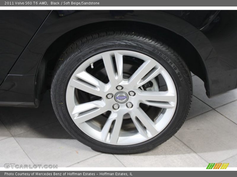 Black / Soft Beige/Sandstone 2011 Volvo S60 T6 AWD