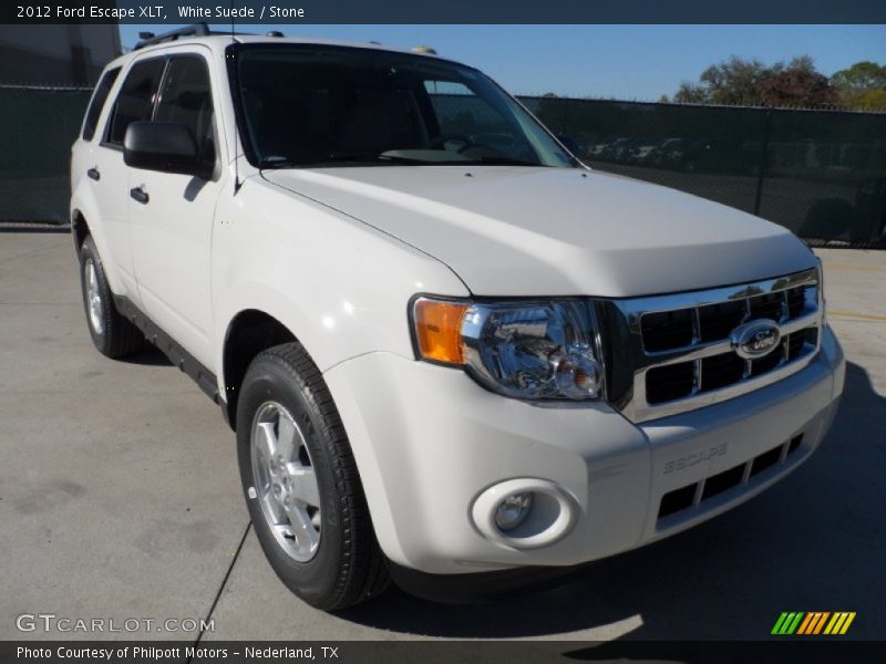 White Suede / Stone 2012 Ford Escape XLT