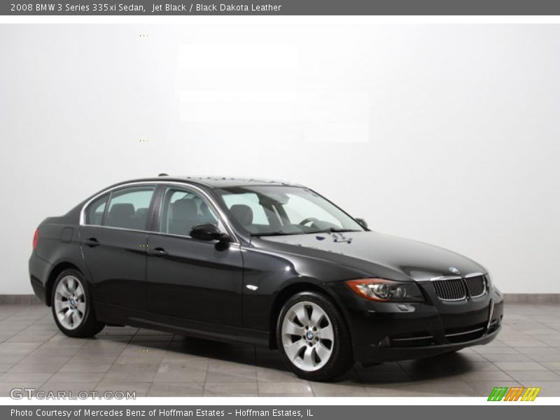 Jet Black / Black Dakota Leather 2008 BMW 3 Series 335xi Sedan