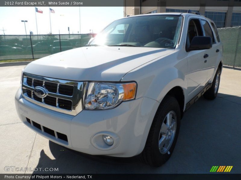 White Suede / Stone 2012 Ford Escape XLT