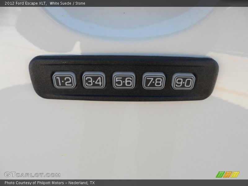 White Suede / Stone 2012 Ford Escape XLT