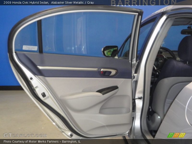 Alabaster Silver Metallic / Gray 2009 Honda Civic Hybrid Sedan