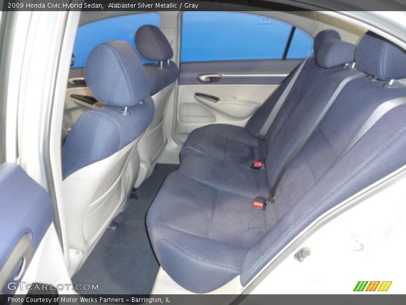 Alabaster Silver Metallic / Gray 2009 Honda Civic Hybrid Sedan