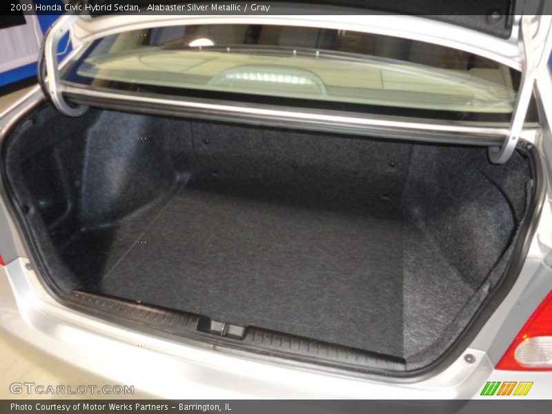 Alabaster Silver Metallic / Gray 2009 Honda Civic Hybrid Sedan