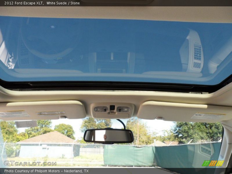 White Suede / Stone 2012 Ford Escape XLT