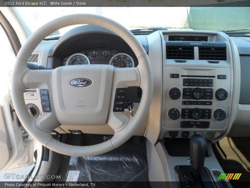White Suede / Stone 2012 Ford Escape XLT