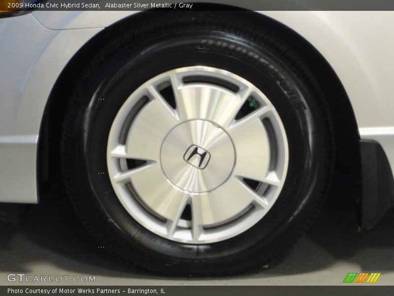 Alabaster Silver Metallic / Gray 2009 Honda Civic Hybrid Sedan