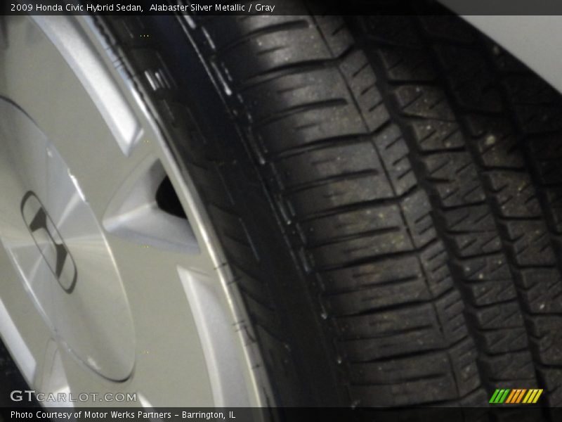 Alabaster Silver Metallic / Gray 2009 Honda Civic Hybrid Sedan