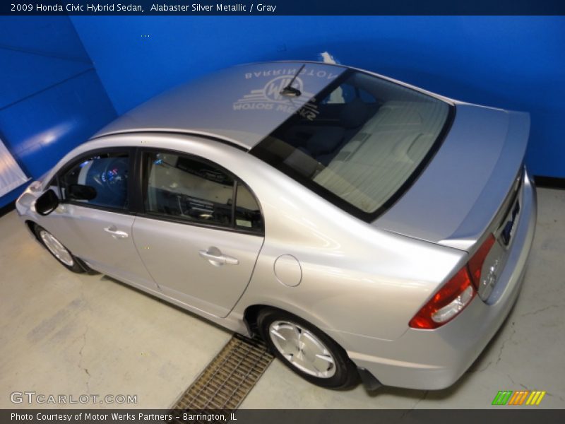 Alabaster Silver Metallic / Gray 2009 Honda Civic Hybrid Sedan