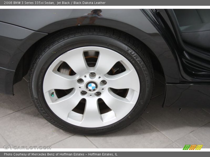 Jet Black / Black Dakota Leather 2008 BMW 3 Series 335xi Sedan