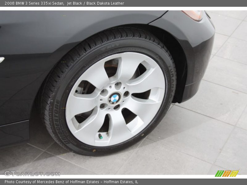 Jet Black / Black Dakota Leather 2008 BMW 3 Series 335xi Sedan