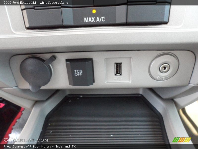 White Suede / Stone 2012 Ford Escape XLT