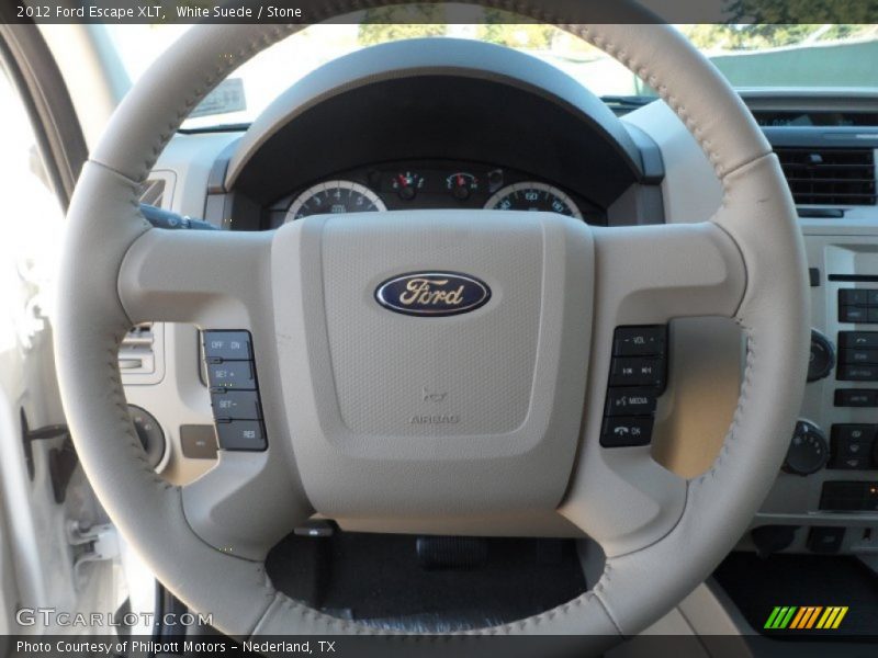 White Suede / Stone 2012 Ford Escape XLT