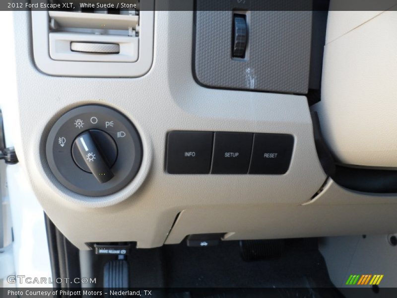 White Suede / Stone 2012 Ford Escape XLT