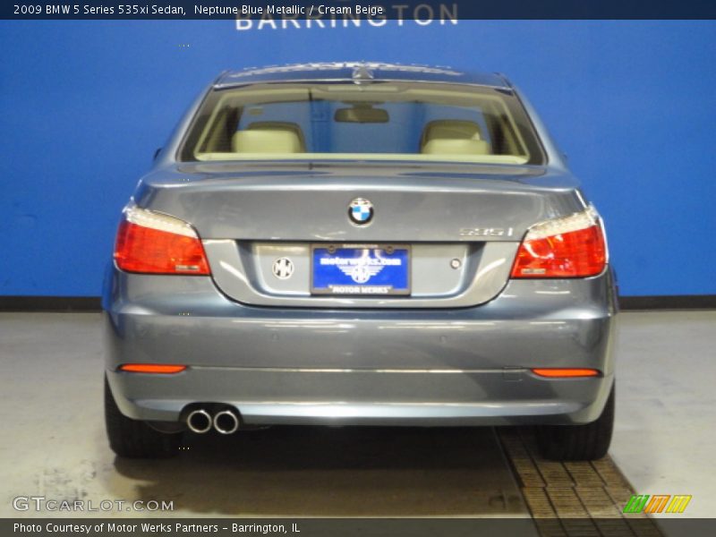 Neptune Blue Metallic / Cream Beige 2009 BMW 5 Series 535xi Sedan