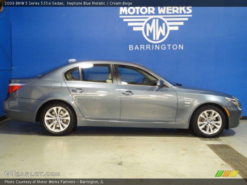 Neptune Blue Metallic / Cream Beige 2009 BMW 5 Series 535xi Sedan