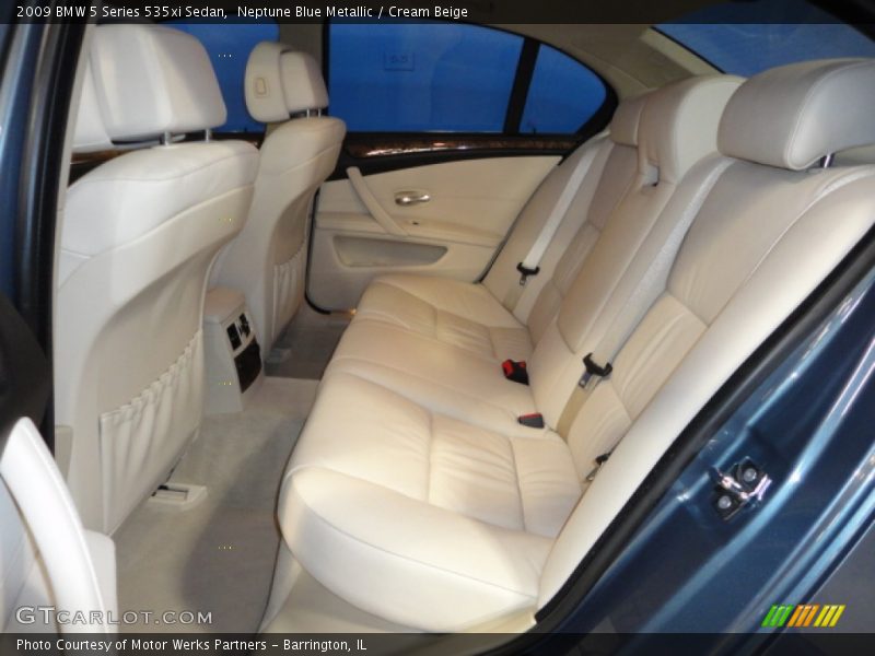 Neptune Blue Metallic / Cream Beige 2009 BMW 5 Series 535xi Sedan