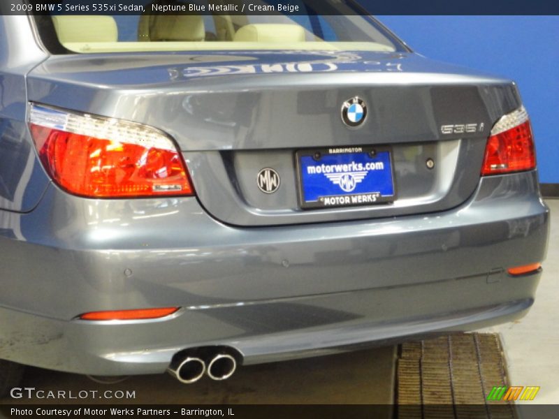 Neptune Blue Metallic / Cream Beige 2009 BMW 5 Series 535xi Sedan