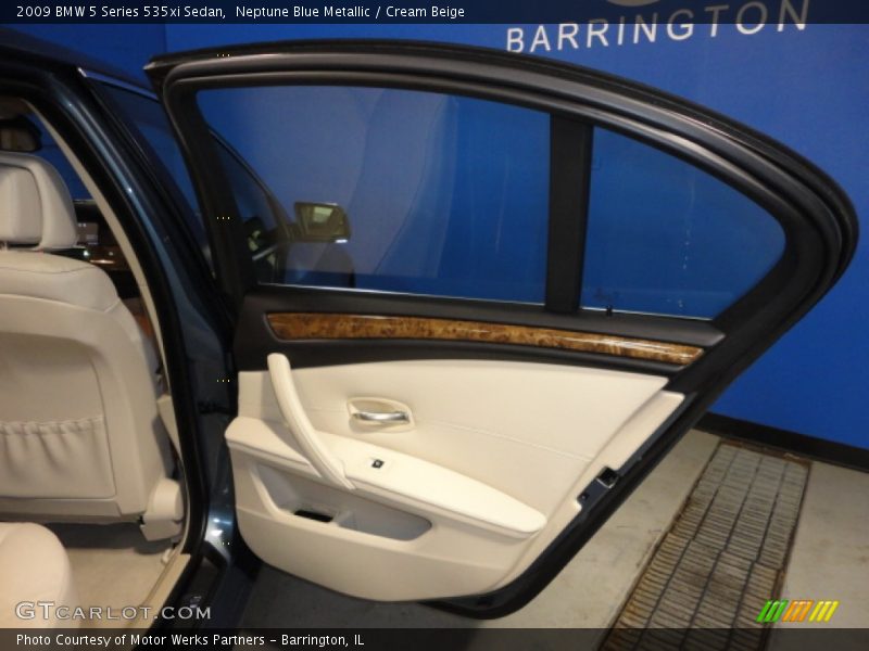 Neptune Blue Metallic / Cream Beige 2009 BMW 5 Series 535xi Sedan