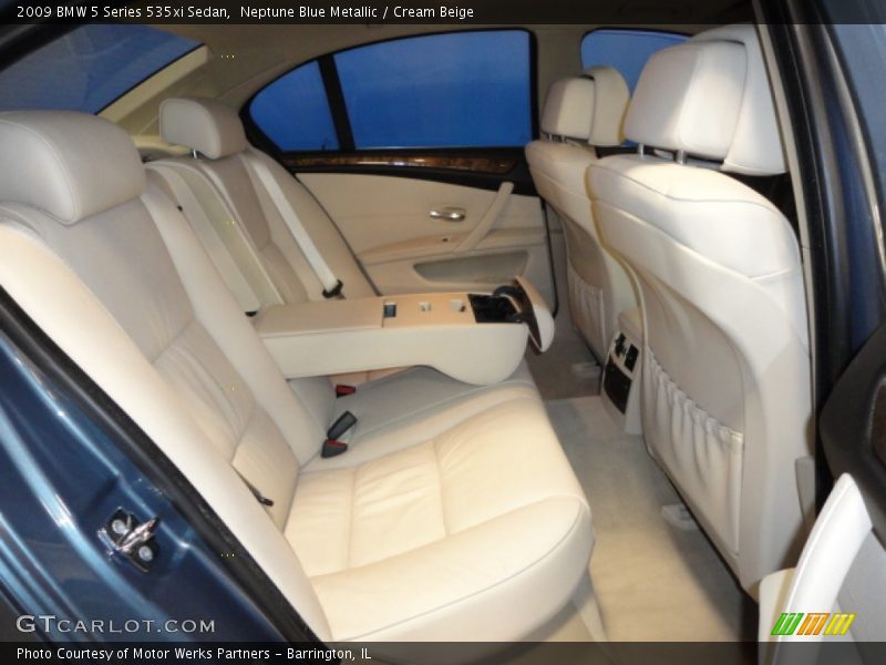 Neptune Blue Metallic / Cream Beige 2009 BMW 5 Series 535xi Sedan