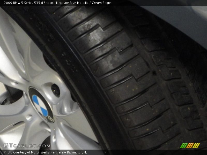 Neptune Blue Metallic / Cream Beige 2009 BMW 5 Series 535xi Sedan