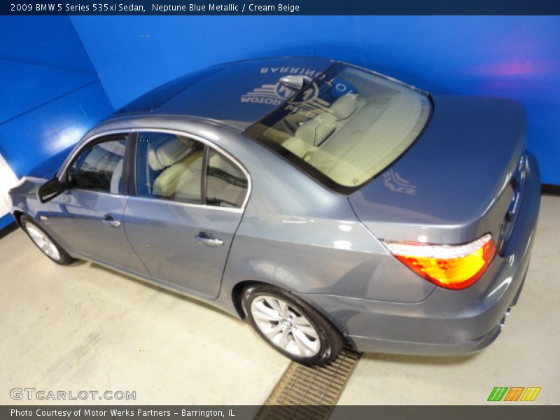 Neptune Blue Metallic / Cream Beige 2009 BMW 5 Series 535xi Sedan