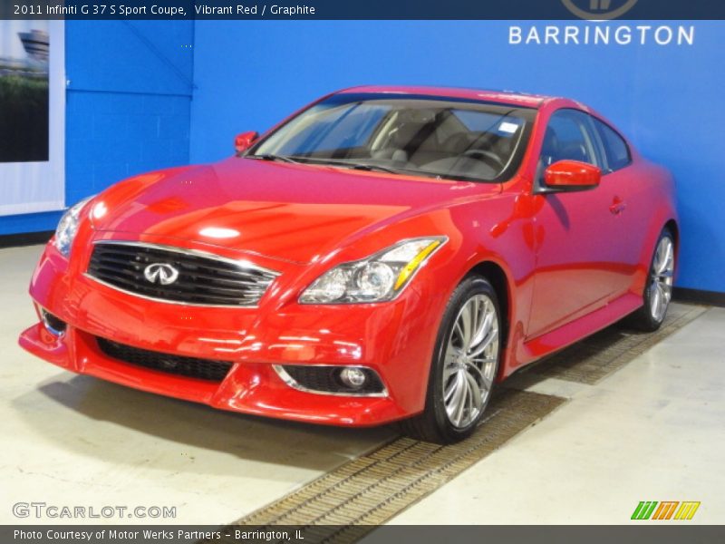 Vibrant Red / Graphite 2011 Infiniti G 37 S Sport Coupe