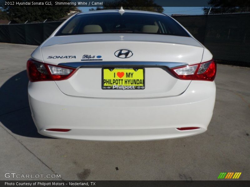 Shimmering White / Camel 2012 Hyundai Sonata GLS