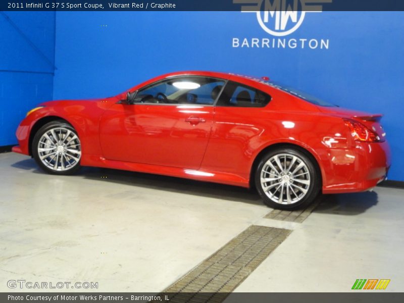 Vibrant Red / Graphite 2011 Infiniti G 37 S Sport Coupe