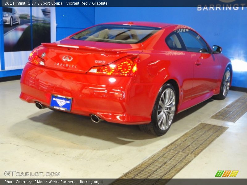 Vibrant Red / Graphite 2011 Infiniti G 37 S Sport Coupe