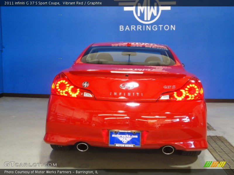 Vibrant Red / Graphite 2011 Infiniti G 37 S Sport Coupe