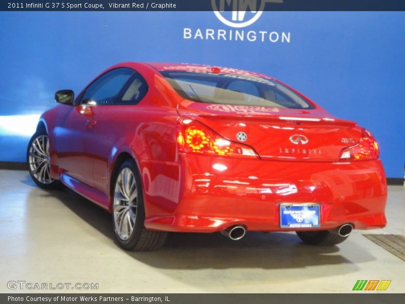 Vibrant Red / Graphite 2011 Infiniti G 37 S Sport Coupe