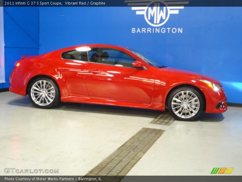 Vibrant Red / Graphite 2011 Infiniti G 37 S Sport Coupe