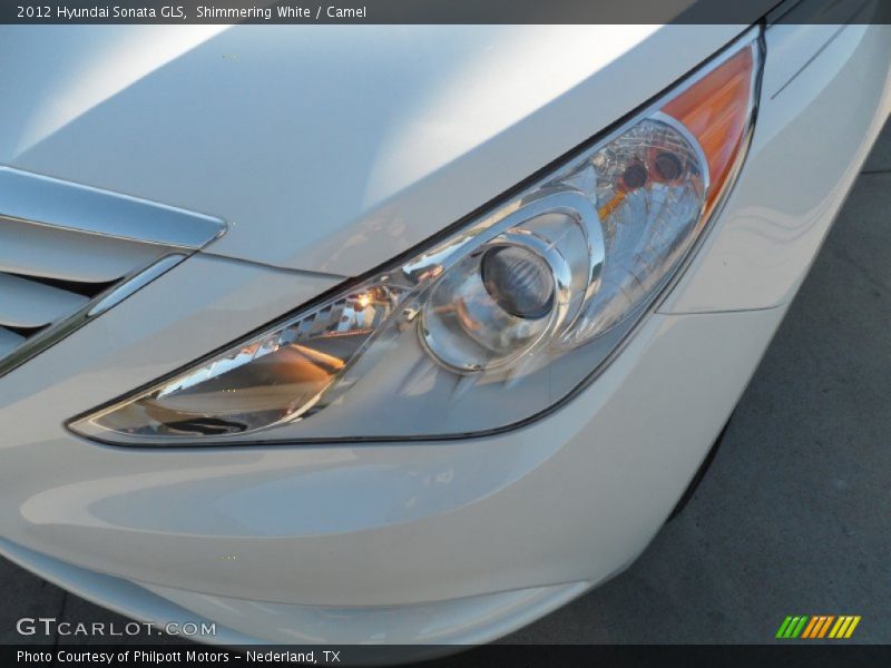 Shimmering White / Camel 2012 Hyundai Sonata GLS
