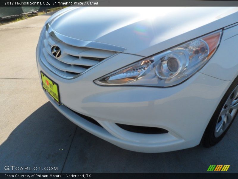 Shimmering White / Camel 2012 Hyundai Sonata GLS