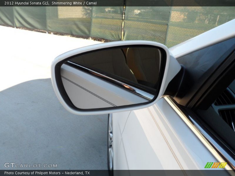 Shimmering White / Camel 2012 Hyundai Sonata GLS