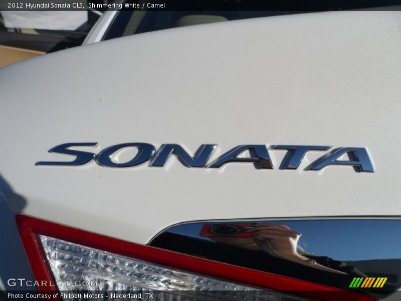 Shimmering White / Camel 2012 Hyundai Sonata GLS