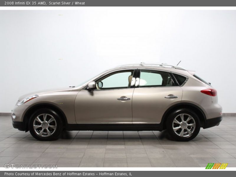 Scarlet Silver / Wheat 2008 Infiniti EX 35 AWD