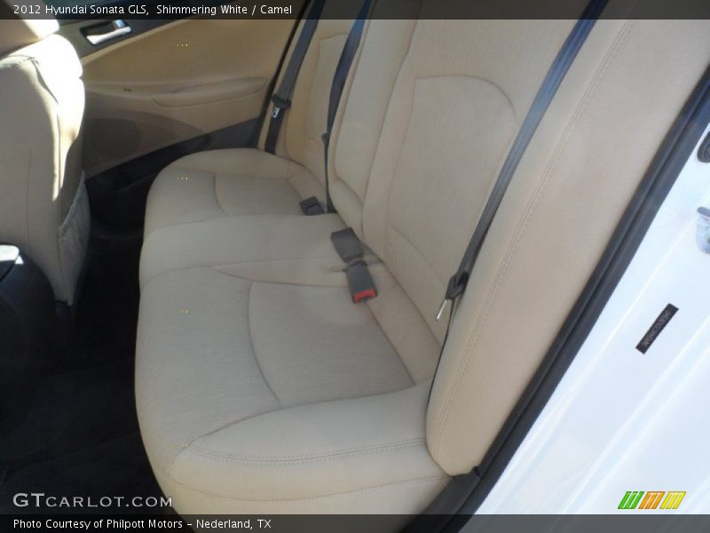 Shimmering White / Camel 2012 Hyundai Sonata GLS