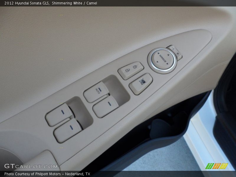 Shimmering White / Camel 2012 Hyundai Sonata GLS