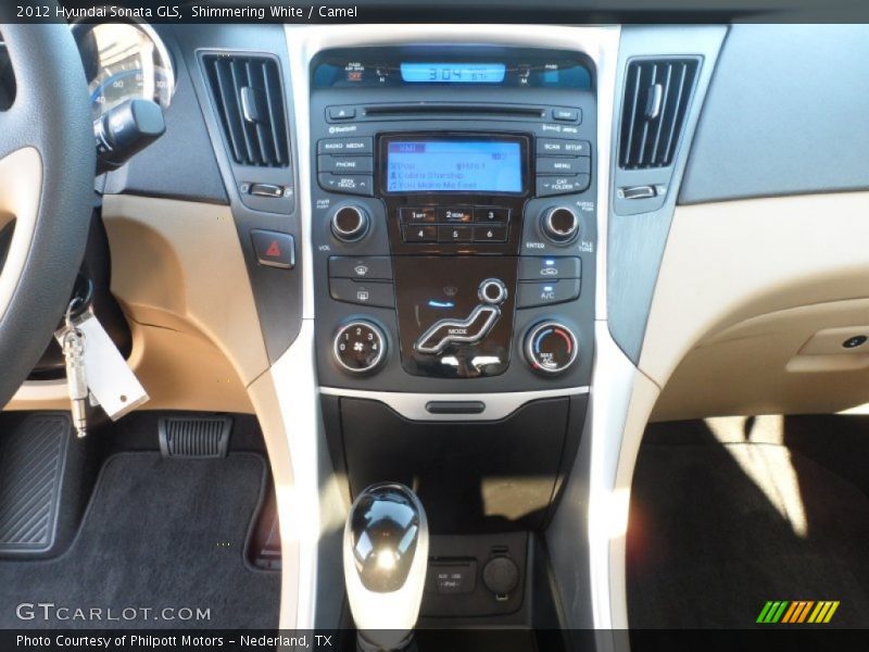 Shimmering White / Camel 2012 Hyundai Sonata GLS