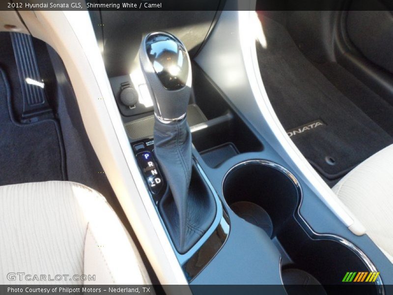 Shimmering White / Camel 2012 Hyundai Sonata GLS