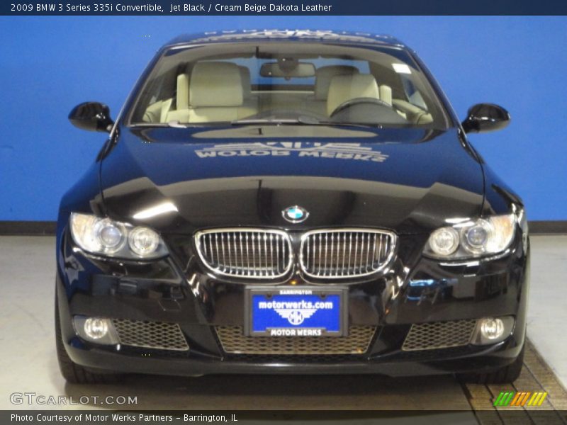 Jet Black / Cream Beige Dakota Leather 2009 BMW 3 Series 335i Convertible