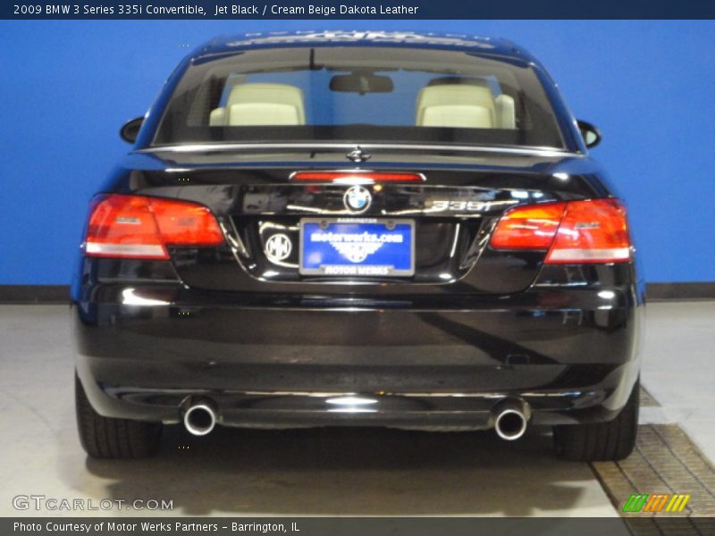Jet Black / Cream Beige Dakota Leather 2009 BMW 3 Series 335i Convertible