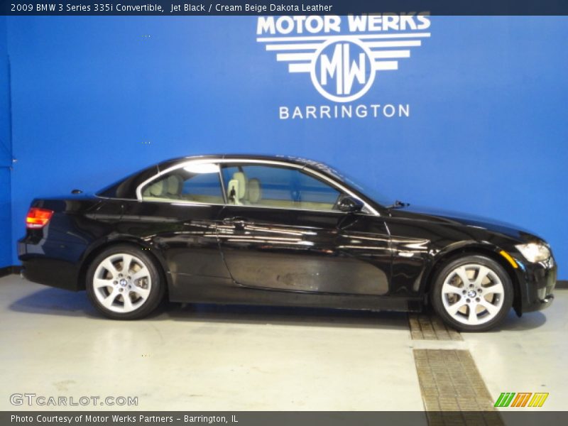 Jet Black / Cream Beige Dakota Leather 2009 BMW 3 Series 335i Convertible