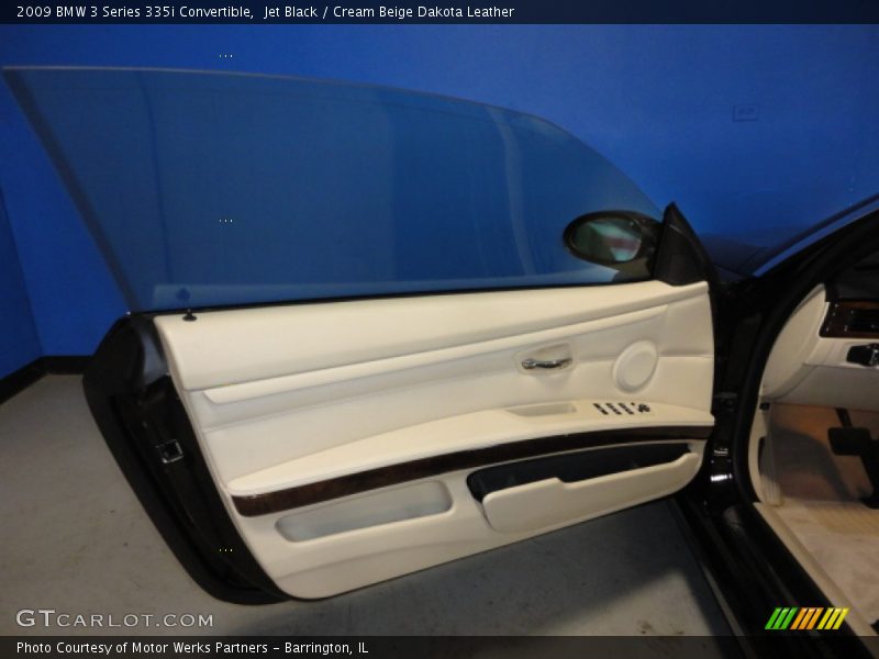 Jet Black / Cream Beige Dakota Leather 2009 BMW 3 Series 335i Convertible
