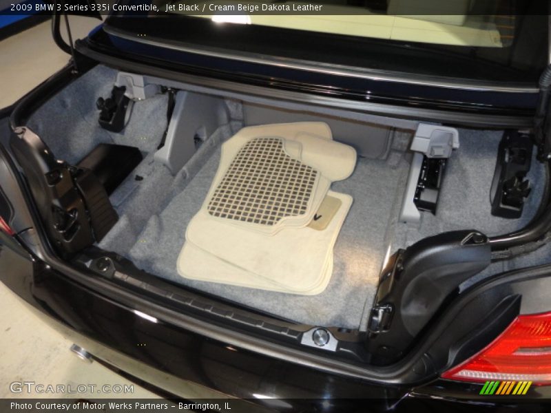 Jet Black / Cream Beige Dakota Leather 2009 BMW 3 Series 335i Convertible