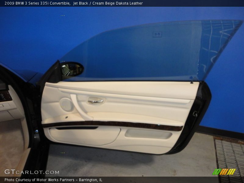 Jet Black / Cream Beige Dakota Leather 2009 BMW 3 Series 335i Convertible