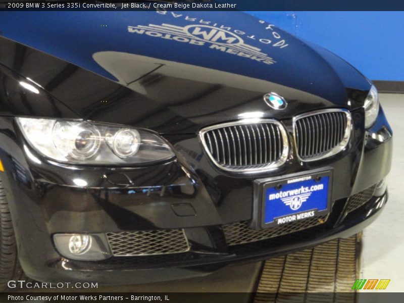 Jet Black / Cream Beige Dakota Leather 2009 BMW 3 Series 335i Convertible