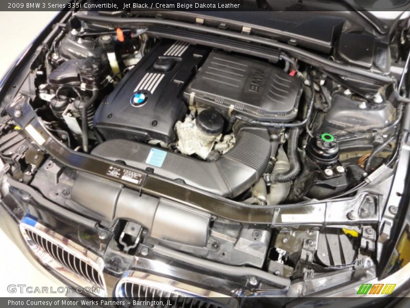 Jet Black / Cream Beige Dakota Leather 2009 BMW 3 Series 335i Convertible